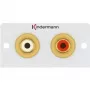Stopcontactinzetstuk 2 x RCA Kindermann 7444000510