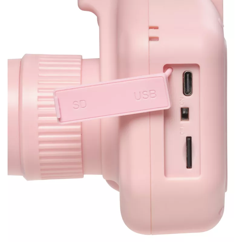 Denver KPC-1370P digitale kindercamera met thermische printer, 2,8 inch LCD, 48 MP, 1440p-video, roze