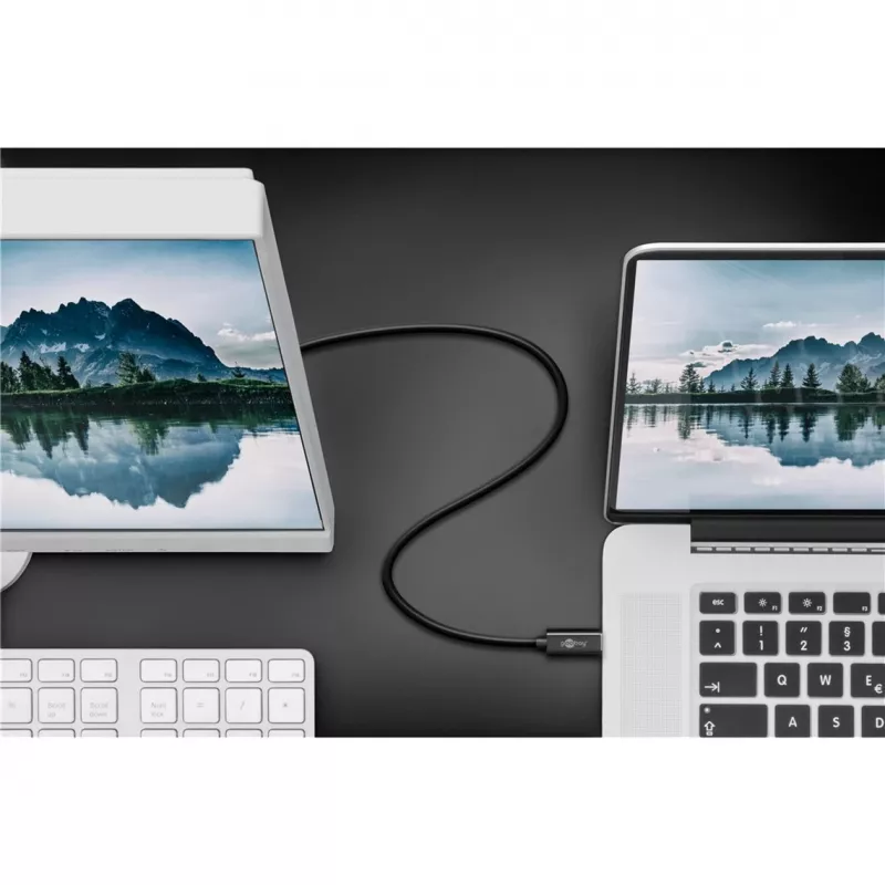 Goobay USB-C naar DisplayPort. M/M. Zwart