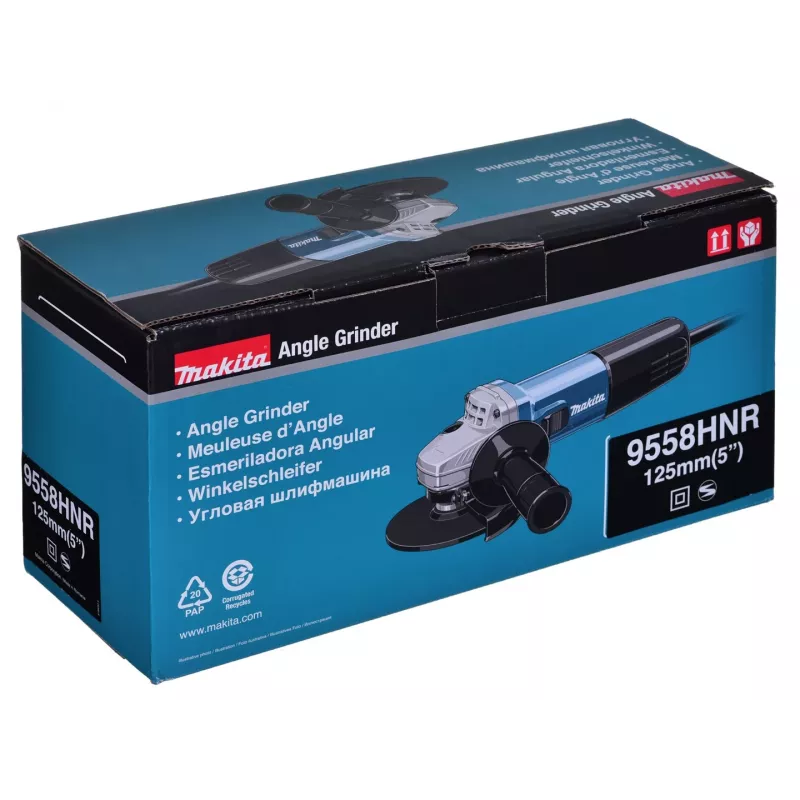 Makita 9558HNR haakse slijper, 125 mm