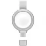 Oplader 4smarts QI2 smartwatch zilver USB draadloos snelladen
