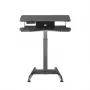 Maclean MC-835 draagbaar elektrisch in hoogte verstelbaar bureau 72 – 122 cm, max. 37 kg, bedieningspaneel, zit-sta werkplek