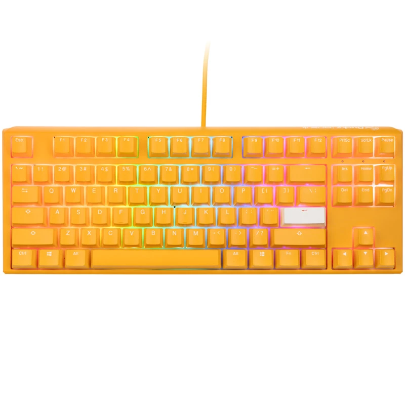 Ducky One 3 TKL toetsenbord gaming USB QWERTY Engels geel