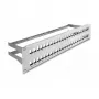 DeLOCK 19 inch Keystone patchpanel 48 poorten met trekontlasting 2U grijs