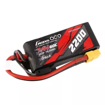 Batterij Gens ace G-Tech 2200mAh 7,4V 60C 2S1P LiPo