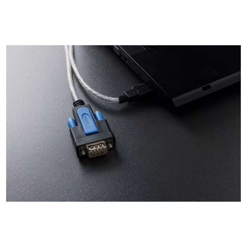 USB 2.0 naar RS232-adapterkabel DIGITUS DA-70170, FTDI-chipset, 1,8 m, USB Type-A naar DB9
