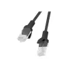 Netwerkkabel LANBERG PCU5-10CC-0025-BK RJ-45 Cat5e U/UTP 0,25 m zwart