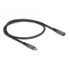 DeLOCK USB-verlengkabel USB Type-C stekker naar bus 10 Gbit/s 0,5 m grijs metaal