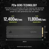 CORSAIR MP700 PRO - SSD - 1TB - intern - M.2 2280 - PCI Express 5,0 x4 (NVMe) - 256-bits AES (CSSD-F1000GBMP700PRO)