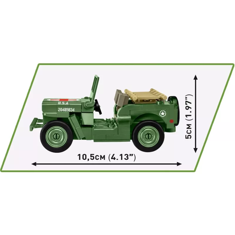 Bouwstenen COBI Medical Willys MB 130 onderdelen 6 jaar