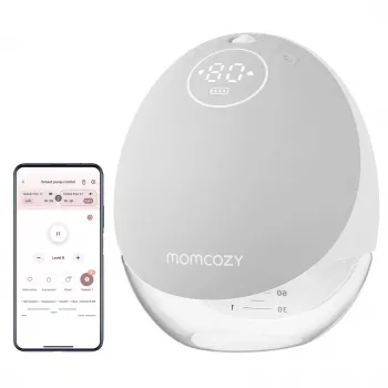 Borstkolf Momcozy M9 single grijs