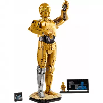 LEGO bouwbare figuur Star Wars C-3PO model 75398 — 1.138 onderdelen, 380 mm display verzamelstuk