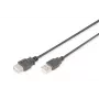Digitus - USB-verlengkabel - USB Type A, 4-polig (M) - USB Type A, 4-polig (W) - 3,0 m (USB / USB2.0) - zwart (AK-300202-030-S)