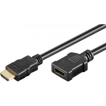Goobay 76270 HDMI-kabel 1,5 m HDMI Type-A stekker naar bus 48 Gbit/s