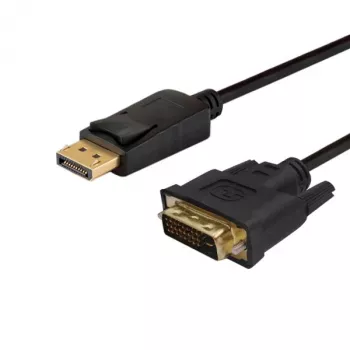 Videokabel-adapter SAVIO CL-106 DisplayPort (stekker) naar DVI (stekker), 1,8 m, zwart, max. 1920×1080