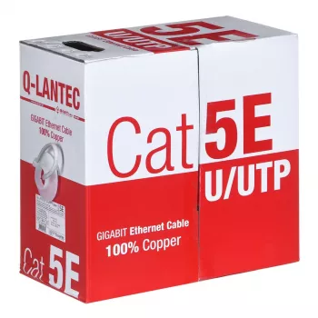 Q-LANTEC UTP-kabel 4PR Cat.5e PVC 305m - LIMITED EDITION (KIU5PVC305NC)