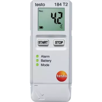TESTO 184 T2 temperatuur-datalogger, datarecorder, 40000 meetwaarden, -35 ... +70 °C, 0,1 °C (0572 1842)