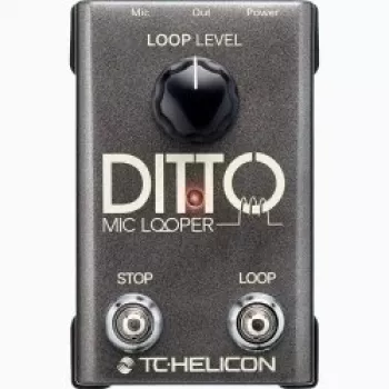 Microfoon-looper TC‑Helicon Ditto Mic Looper met microfooningang (model 000-DDU01-00010)