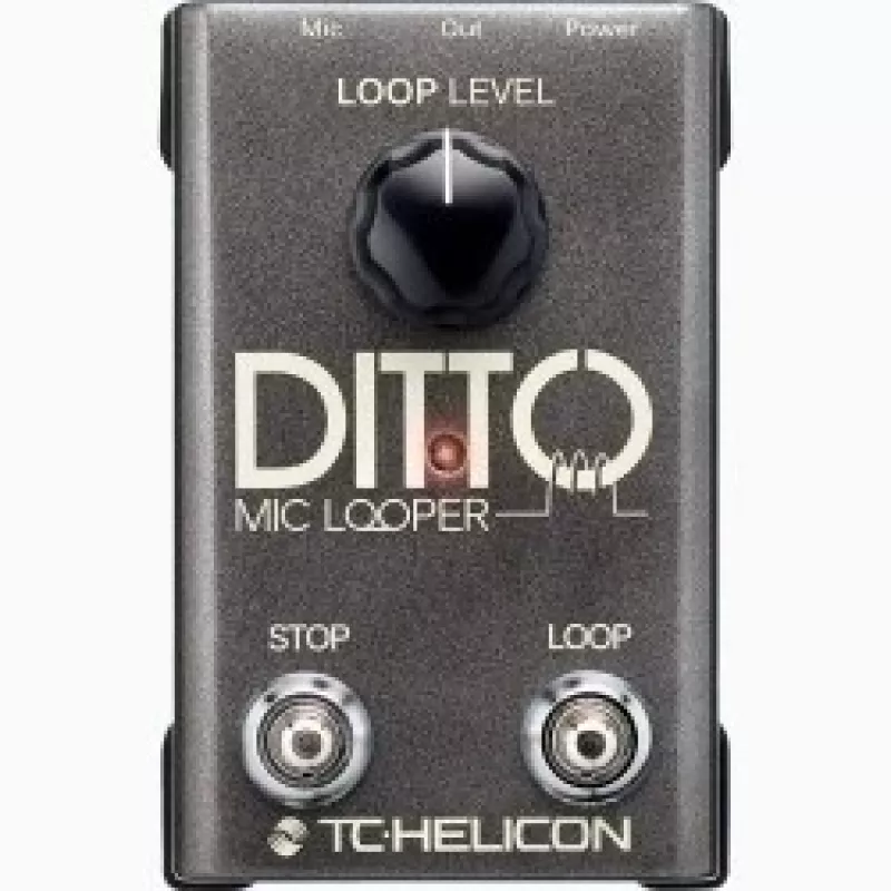 Microfoon-looper TC‑Helicon Ditto Mic Looper met microfooningang (model 000-DDU01-00010)