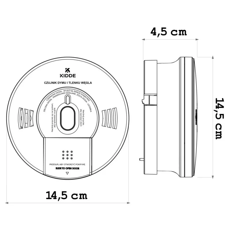 Dubbele rook- en koolmonoxidemelder K10SCO