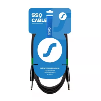 Audio TS-kabel SSQ mono 6,3 mm (1/4 inch) — 7 m, 6 mm AD, PVC-afgeschermd, 85Ω ±5Ω