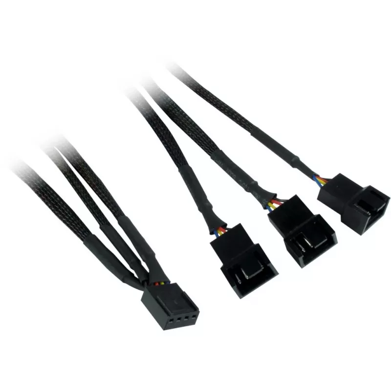 Inter-Tech Argus RS-06 RGB-ventilatorset, 3x 120 mm (120x120x25), RF, zwart/wit