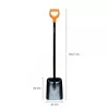 Fiskars Solid metalen schep met D-greep