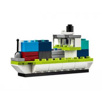 LEGO Classic creatieve voertuigen kleurrijke modelauto-set met politieautospeelgoed & 11023 klassieke groene basisplaat vierkant 32x32 noppen bouwplaat