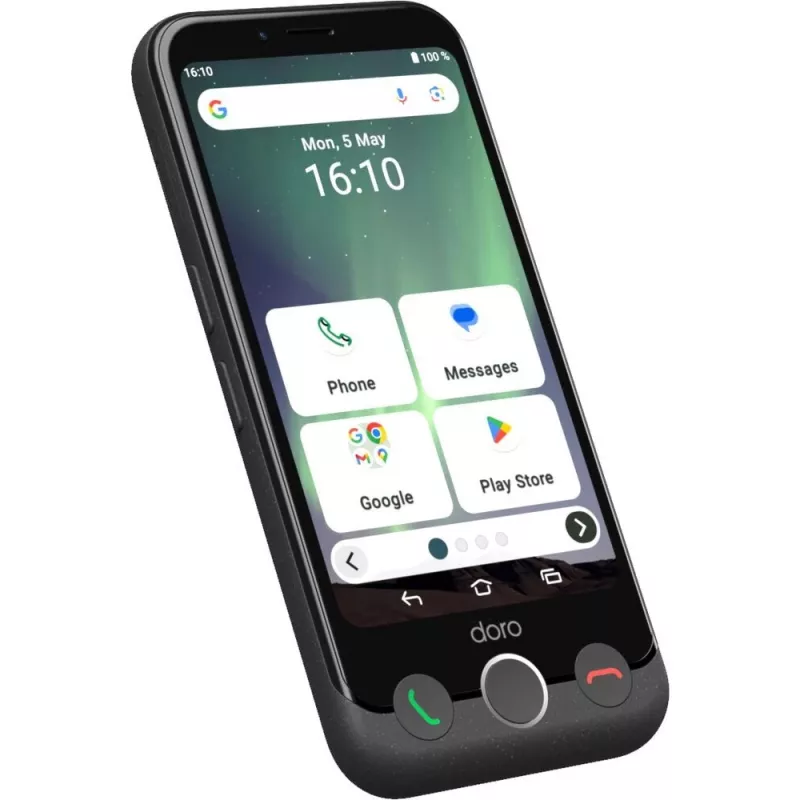 Smartphone Doro Aurora A10 4.5 inch 4 GB 64 GB zwart