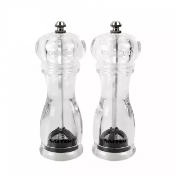 Zout- en pepermolenset Salter 7606 CLXR transparant