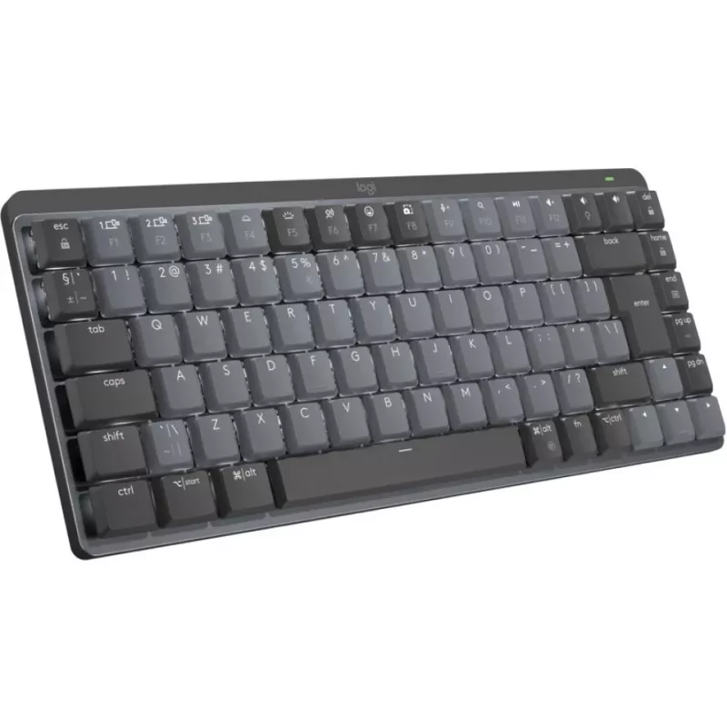 Logitech MX Mechanical Mini 920-010782 draadloos verlicht toetsenbord, klikkende switches, RF draadloos + Bluetooth LE, US International QWERTY, grafiet