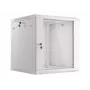Lanberg wandmontage installatiekast 19'' 12U 600x600mm grijs (glazen deur)