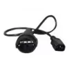 APC AP9880 stroomkabel zwart 0,6 m C14-koppeling CEE7/7