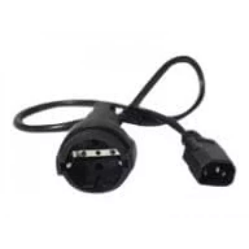 APC AP9880 stroomkabel zwart 0,6 m C14-koppeling CEE7/7