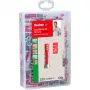 Meister-Box DUOPOWER, pluggen lichtgrijs/rood, 132-delig