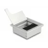 DeLOCK kabeldoorvoer voor tafmontage met borstel 80x80x28mm zilver