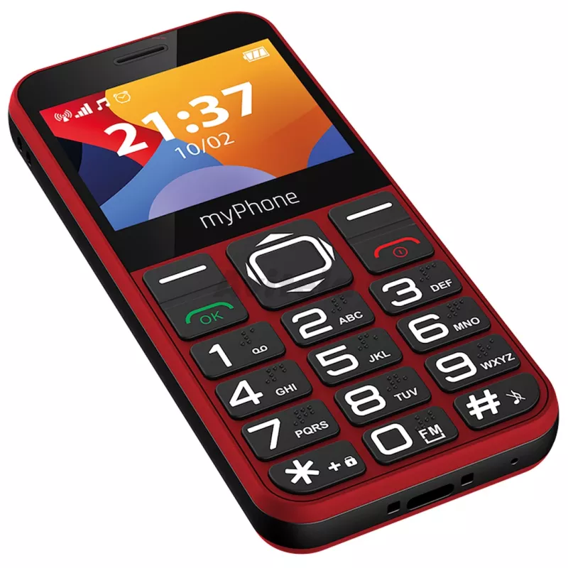 myPhone Halo 3 mobiele telefoon, 2,31 inch IPS, Single SIM, 1000 mAh, rood