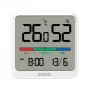 Binnenruimte temperatuur- en vochtigheidssensor SAVIO CT-01/W, LCD-display, -10–55 °C, 10–99 % rV, batterij CR2032