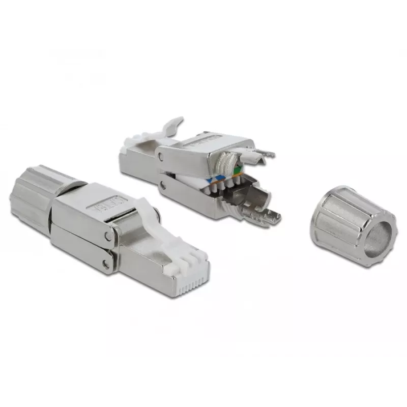 Kabelverbinder DeLOCK 86477 RJ-45 grijs