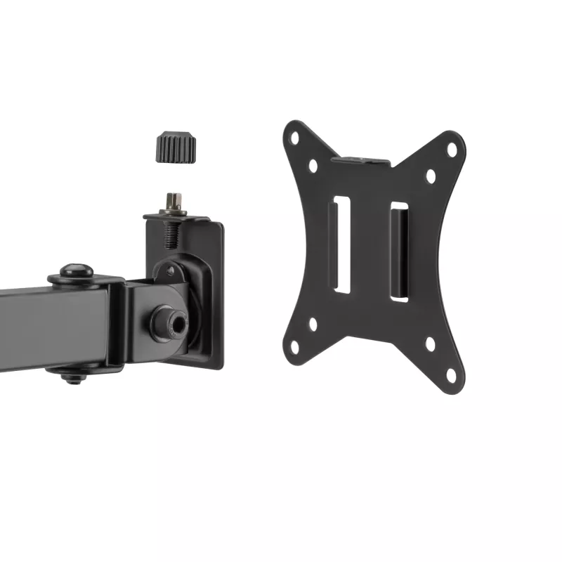 Monitorwandbeugel SBOX LCD-352/2-2 voor 13–32 inch schermen, dubbele arm, 2×8 kg draagvermogen, VESA 100×100