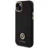 GUESS | GUHCP15M4DGPK | Backcover | Apple | iPhone 15 Plus/14 Plus | TPU, siliconen, microvezel | zwart