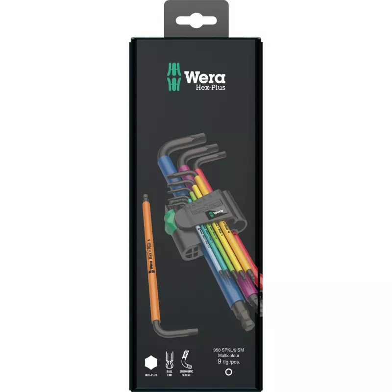 L-vormige inbussleutelset Wera 950 Spkl9
