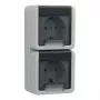 Schuko-stopcontact Gira 4780 30 — 250 V, 16 A, grijs, kunststofbehuizing