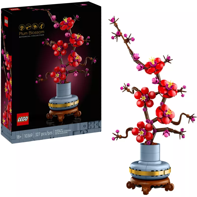 LEGO Icons pruimenbloesem decoratieset 10369, meerkleurig