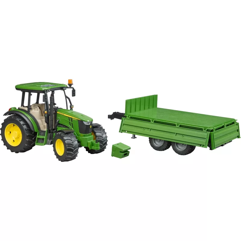 Tractormodel BRUDER John Deere 5115 M met kiepwagen