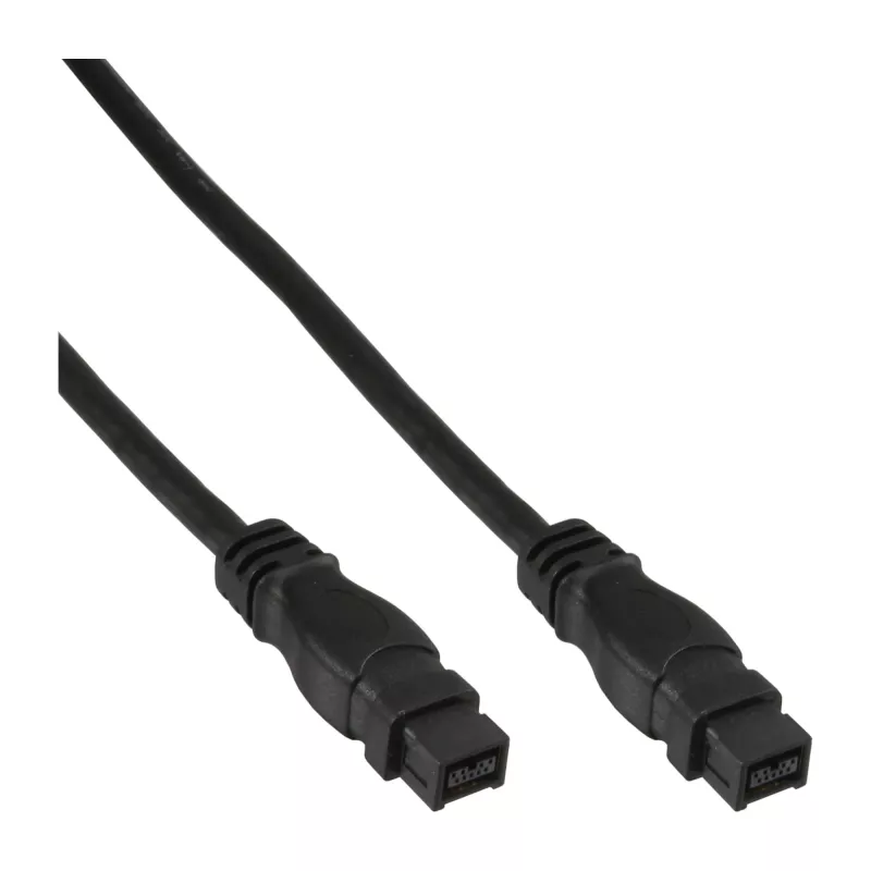 FireWire 800-kabel InLine 39902 1,8 m stekker/stekker zwart