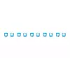 DIGITUS - kabelclips met kleurcodering - voor patchkabels - blauw (verpakking van 100) (A-CC-B)