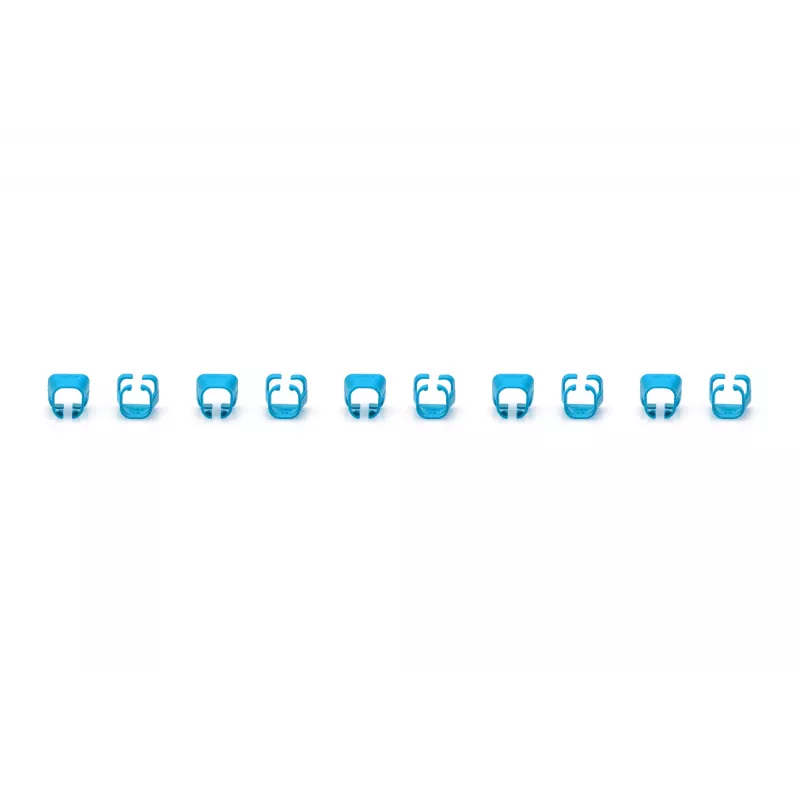 DIGITUS - kabelclips met kleurcodering - voor patchkabels - blauw (verpakking van 100) (A-CC-B)