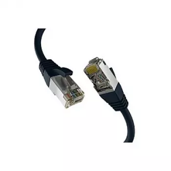 EFB-Elektronik CAT8.1 zwart 0,50m RJ45-patchkabel S/FTP PIMF LSZH 2000MHz 40GB netwerkkabel Fabrikant: EFB Elektronik (EC020200300)