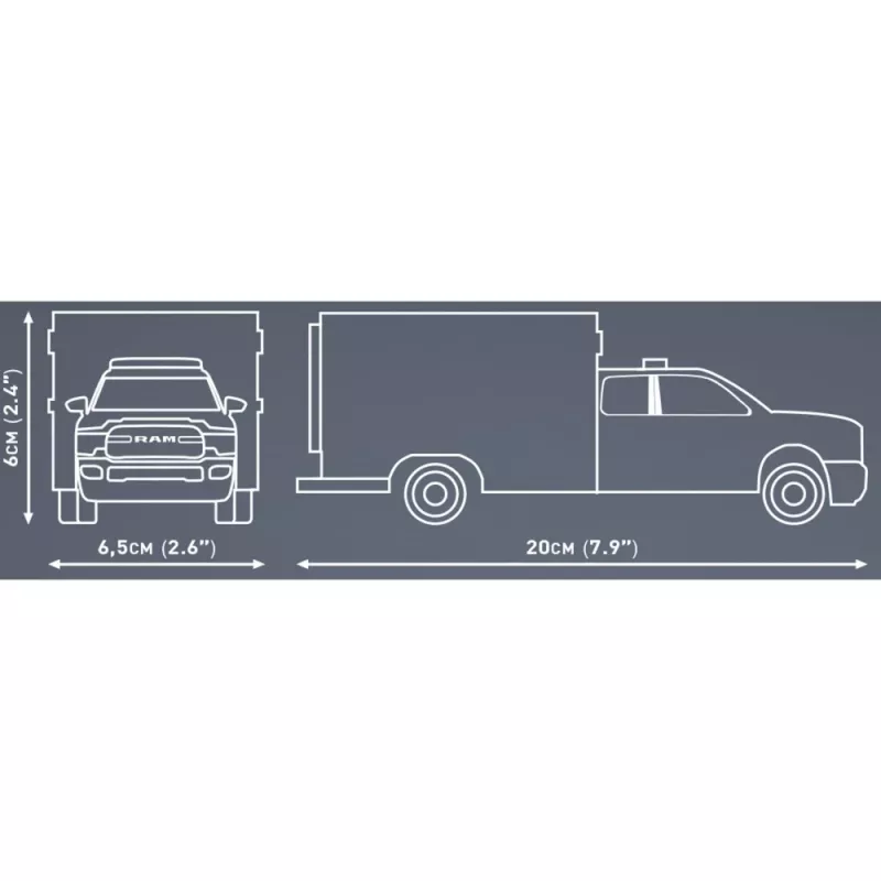Constructiespeelgoed Cobi RAM 3500 Ambulance model 24609 bouwsteenset